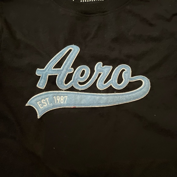 Aeropostale Girls Black and Blue Short Sleeve Tee size XS - Picture 3 of 5